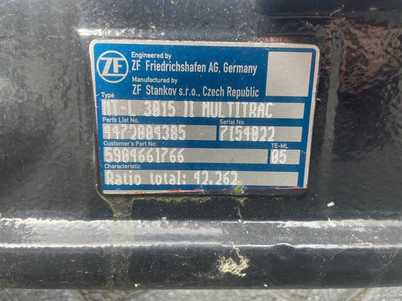 Yanmar V7-5904661766-ZF MT-L3015II-Axle/Achse/As - Punte şi piese pentru Utilaje constructii: Foto 5 Yanmar V7-5904661766-ZF MT-L3015II-Axle/Achse/As - Punte şi piese pentru Utilaje constructii: Foto 5