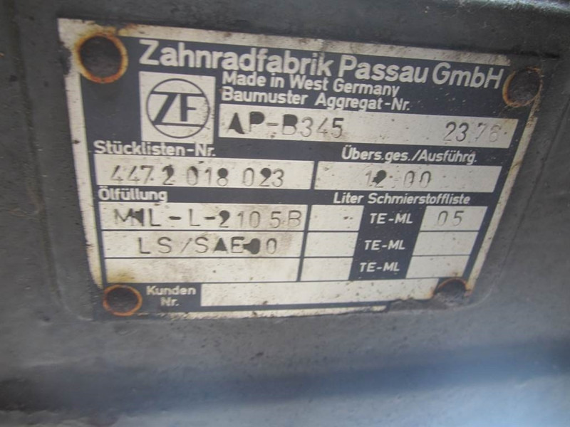 ZF AP-B345 - O&K - Axle/Achse/As - Punte şi piese pentru Utilaje constructii: Foto 3 ZF AP-B345 - O&K - Axle/Achse/As - Punte şi piese pentru Utilaje constructii: Foto 3