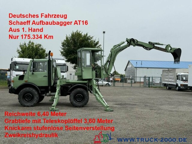Unimog U427/10 Schaeff Mobilbagger AT 16 NUR 175 TKM - Autoutilitară: Foto 1 Unimog U427/10 Schaeff Mobilbagger AT 16 NUR 175 TKM - Autoutilitară: Foto 1