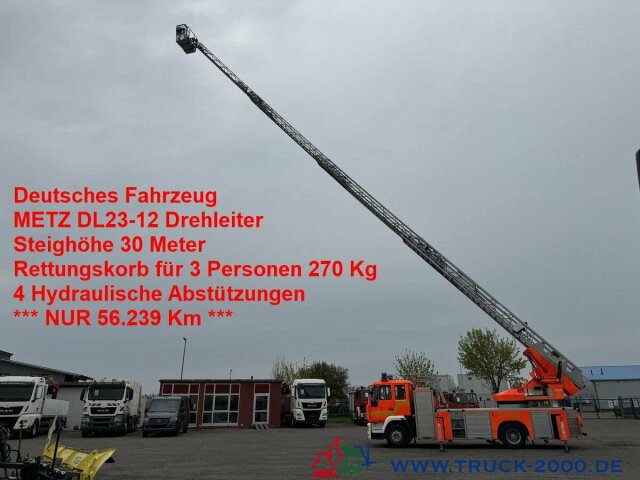 MAN 15.285 METZ Feuerwehr Drehleiter 30mRettungskorb - Camion: Foto 1 MAN 15.285 METZ Feuerwehr Drehleiter 30mRettungskorb - Camion: Foto 1