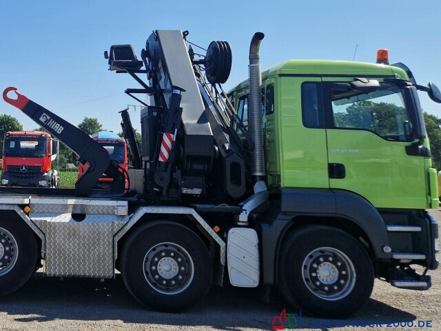 Interior photo 2: Camion cu cârlig, Camion cu macara MAN 41.480 10x4 Kran Hiab XS322-19m Höhe-10T/2.9m