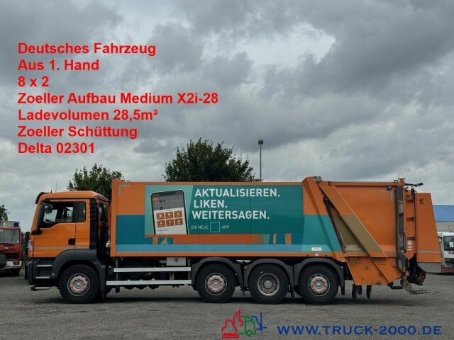 MAN TGS 35.360 8x2 Zoeller 29m³ Medium Schüttung 1.3 - Autogunoiere: Foto 1 MAN TGS 35.360 8x2 Zoeller 29m³ Medium Schüttung 1.3 - Autogunoiere: Foto 1