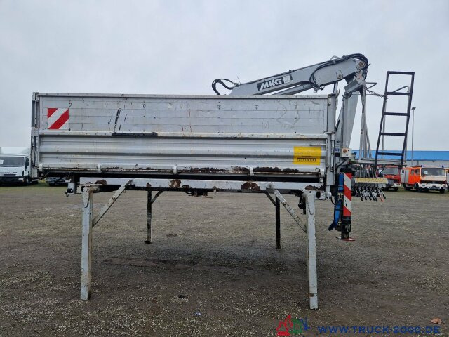 Meiller 3. S. Kipper Wechselaufbau MKG Kran HLK 66 - Camion basculantă, Camion cu macara: Foto 1 Meiller 3. S. Kipper Wechselaufbau MKG Kran HLK 66 - Camion basculantă, Camion cu macara: Foto 1