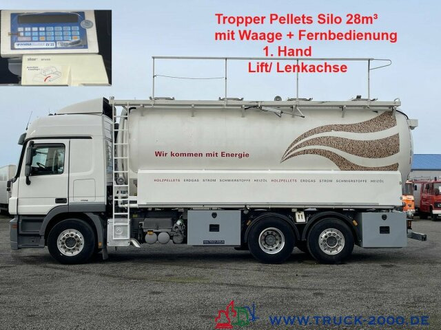 Mercedes-Benz Actros 2544 Silo Holz Pellets 28m³ inkl. Waage - Maşină pentru vidanjări: Foto 1 Mercedes-Benz Actros 2544 Silo Holz Pellets 28m³ inkl. Waage - Maşină pentru vidanjări: Foto 1