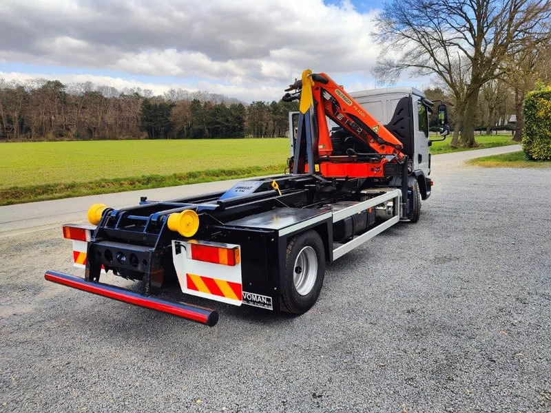 Camion cu cârlig, Camion cu macara MAN TGL 12.250 Containersysteem Jimeca met kraan Palfinger PK4501: Foto 13