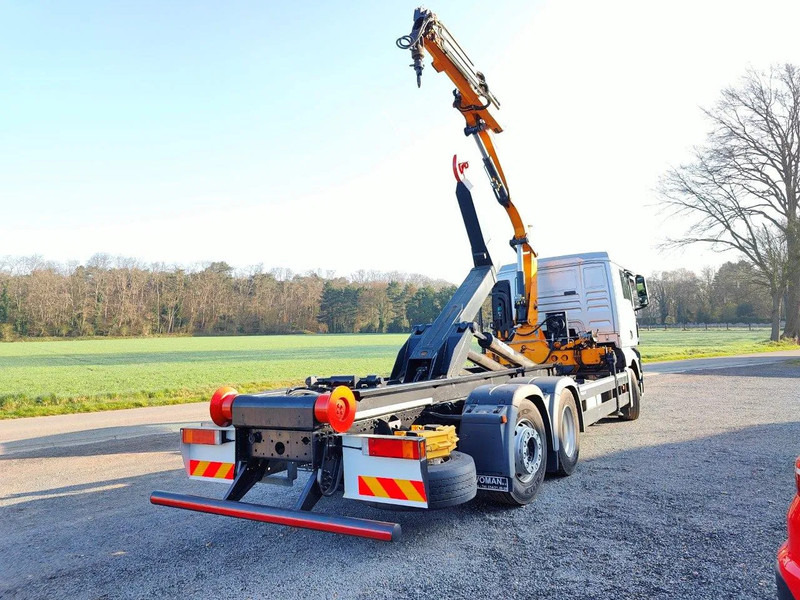 MAN TGX 26.400 6x2 Euro5 Container LEEBUR + Crane Effer 145 - Camion cu cârlig, Camion cu macara: Foto 4 MAN TGX 26.400 6x2 Euro5 Container LEEBUR + Crane Effer 145 - Camion cu cârlig, Camion cu macara: Foto 4