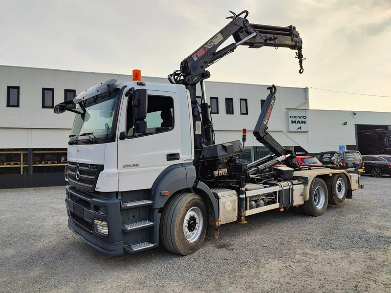 Mercedes-Benz Axor 2536 Euro5 container multilift crane HIAB 220 - Camion cu cârlig, Camion cu macara: Foto 1 Mercedes-Benz Axor 2536 Euro5 container multilift crane HIAB 220 - Camion cu cârlig, Camion cu macara: Foto 1