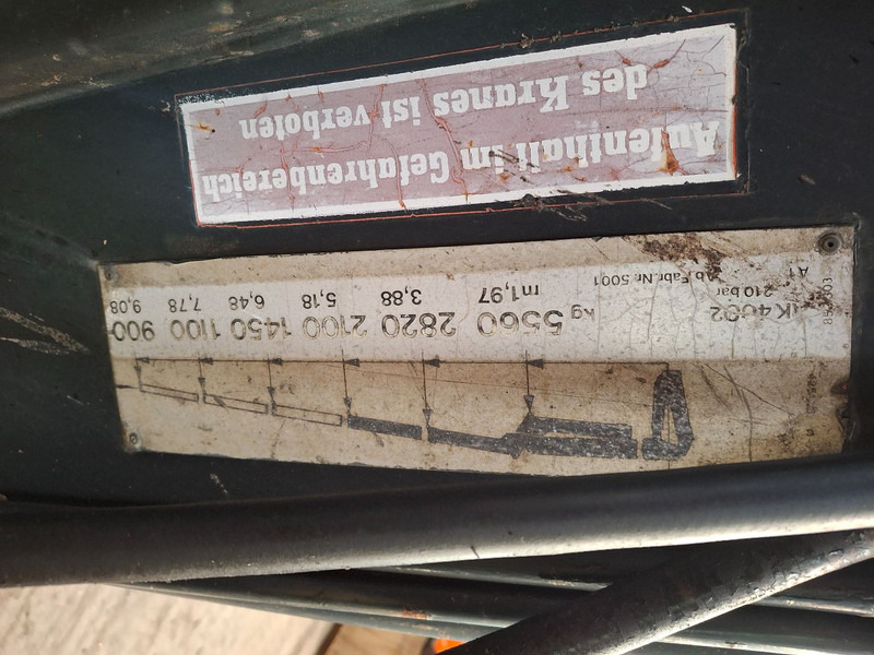 Atlas AK 4002 - Macara montată: Foto 4 Atlas AK 4002 - Macara montată: Foto 4