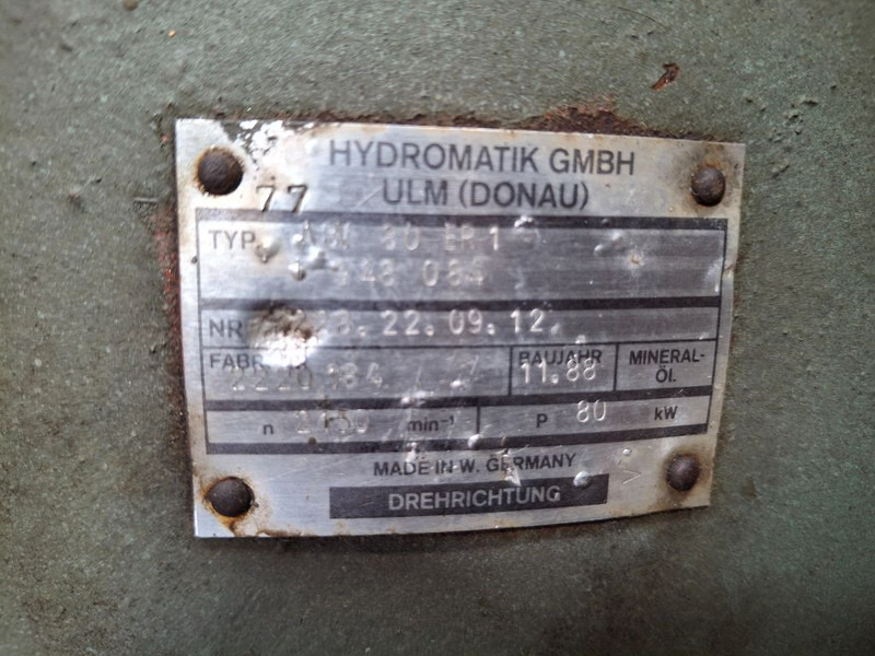 HYDROMATIK ULM A8V 80 ER1 - Pompa hidraulica: Foto 4 HYDROMATIK ULM A8V 80 ER1 - Pompa hidraulica: Foto 4