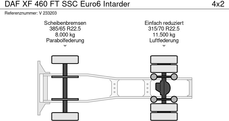 Cap tractor DAF XF 460 FT SSC Euro6 Intarder: Foto 12 Cap tractor DAF XF 460 FT SSC Euro6 Intarder: Foto 12