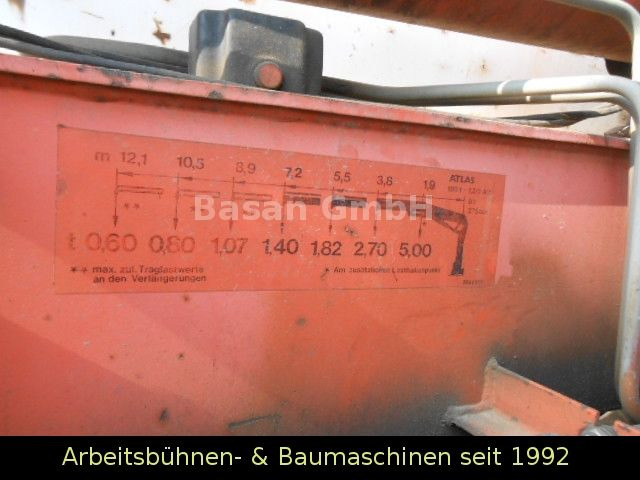 Camion basculantă, Camion cu macara Mercedes-Benz MB 1717 AK Kipper Allrad mit Kran Atlas 100.1: Foto 19