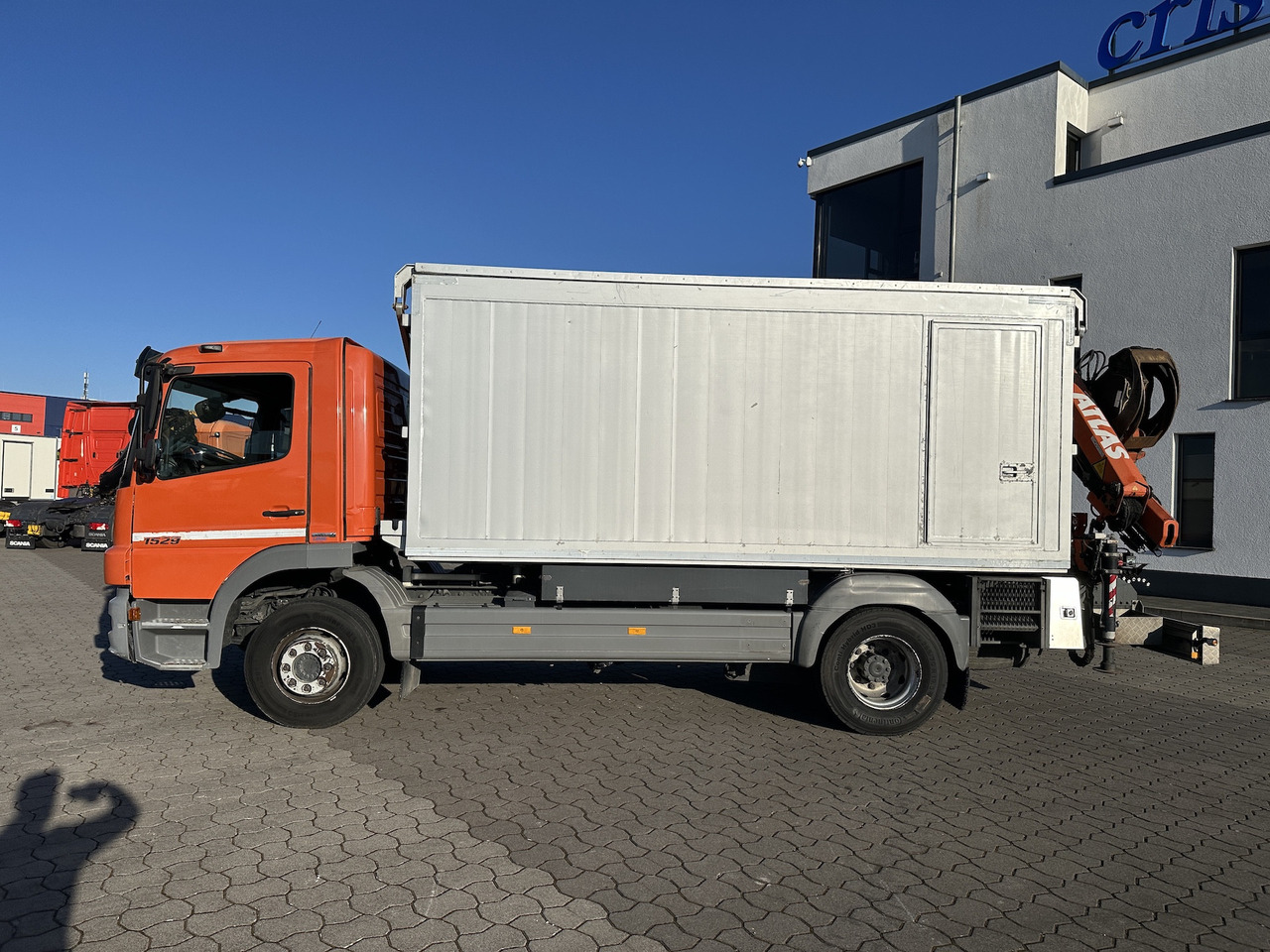 Camion cu macara, Camion basculantă Mercedes-Benz Atego 1529 4x2  Atlas 57.3-A2   Kadaverkipper: Foto 9