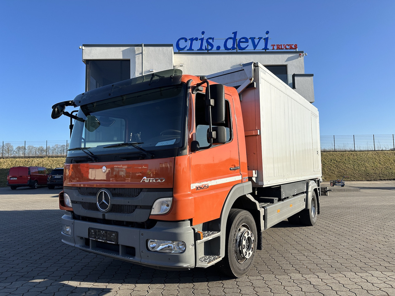 Camion cu macara, Camion basculantă Mercedes-Benz Atego 1529 4x2  Atlas 57.3-A2   Kadaverkipper: Foto 8