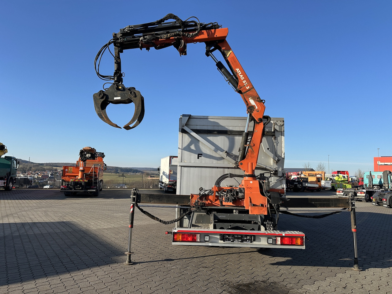 Mercedes-Benz Atego 1529 4x2 Atlas 57.3-A2 Kadaverkipper - Camion cu macara, Camion basculantă: Foto 3 Mercedes-Benz Atego 1529 4x2 Atlas 57.3-A2 Kadaverkipper - Camion cu macara, Camion basculantă: Foto 3