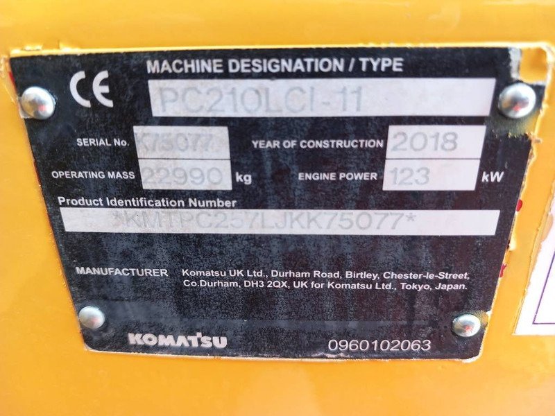 Komatsu PC210LCI-11 - Excavator pe şenile: Foto 2 Komatsu PC210LCI-11 - Excavator pe şenile: Foto 2