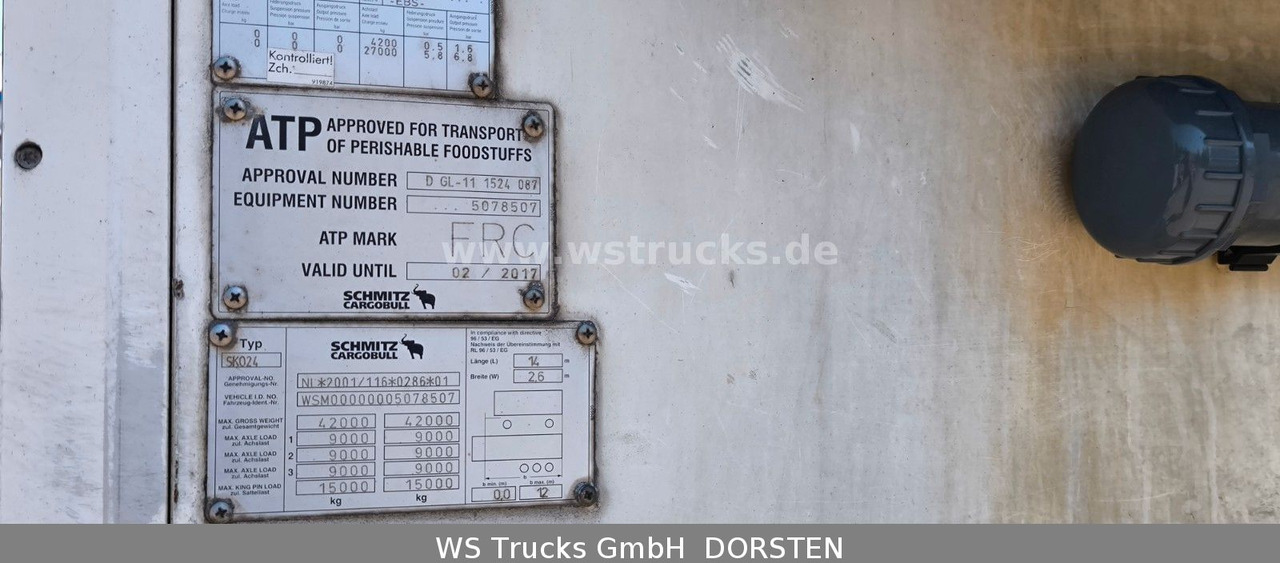 Schmitz Cargobull SKO 24 Kühlauflieger | Vector 1850 MT | LBW - Semiremorcă frigider: Foto 5 Schmitz Cargobull SKO 24 Kühlauflieger | Vector 1850 MT | LBW - Semiremorcă frigider: Foto 5