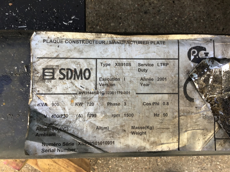 MTU 16V2000 GENERATOR 900KVA USED - Generator electric: Foto 5 MTU 16V2000 GENERATOR 900KVA USED - Generator electric: Foto 5