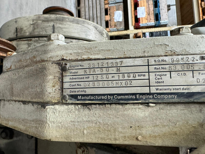 Cummins KTA50-M CPL0977 USED - Utilaje constructii: Foto 5 Cummins KTA50-M CPL0977 USED - Utilaje constructii: Foto 5