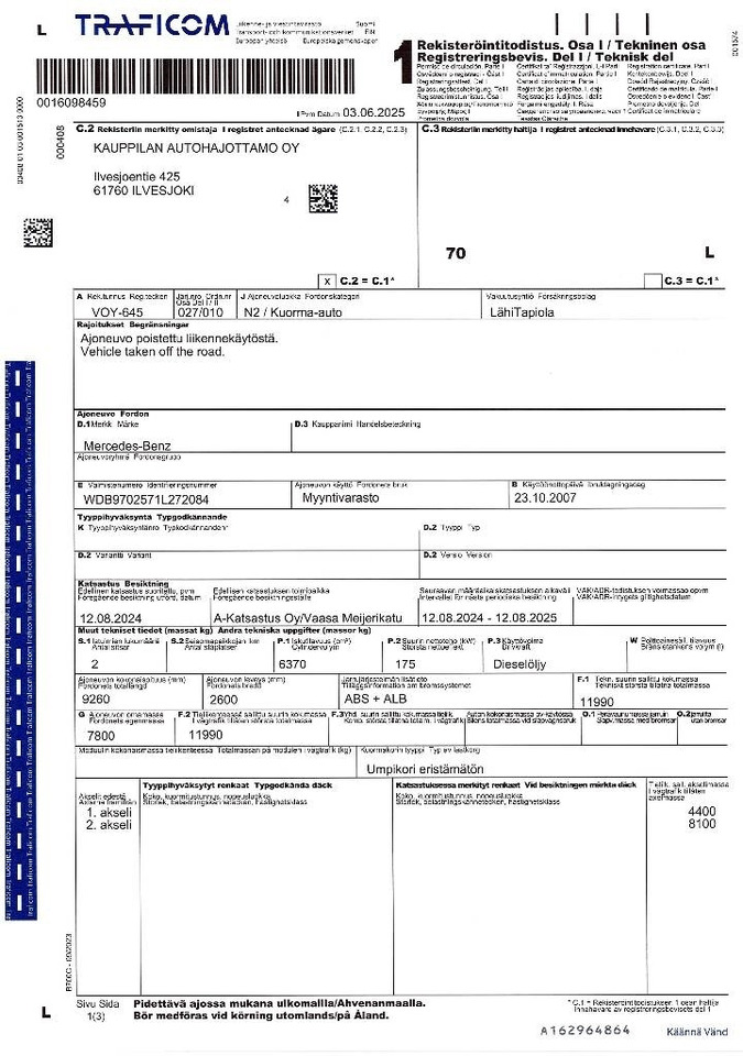 Camion furgon Mercedes-Benz Atego 1224: Foto 17