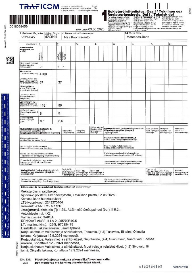 Camion furgon Mercedes-Benz Atego 1224: Foto 18