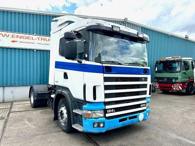Scania R124-400 L 4x2 SLEEPERCAB ADR/VLG (2 FUEL LINES!!) (EURO 2 / 12 GEARS MANUAL GEARBOX / RETARDER / BLOWER / P.T.O. / AIRCONDITION - Cap tractor: Foto 2 Scania R124-400 L 4x2 SLEEPERCAB ADR/VLG (2 FUEL LINES!!) (EURO 2 / 12 GEARS MANUAL GEARBOX / RETARDER / BLOWER / P.T.O. / AIRCONDITION - Cap tractor: Foto 2