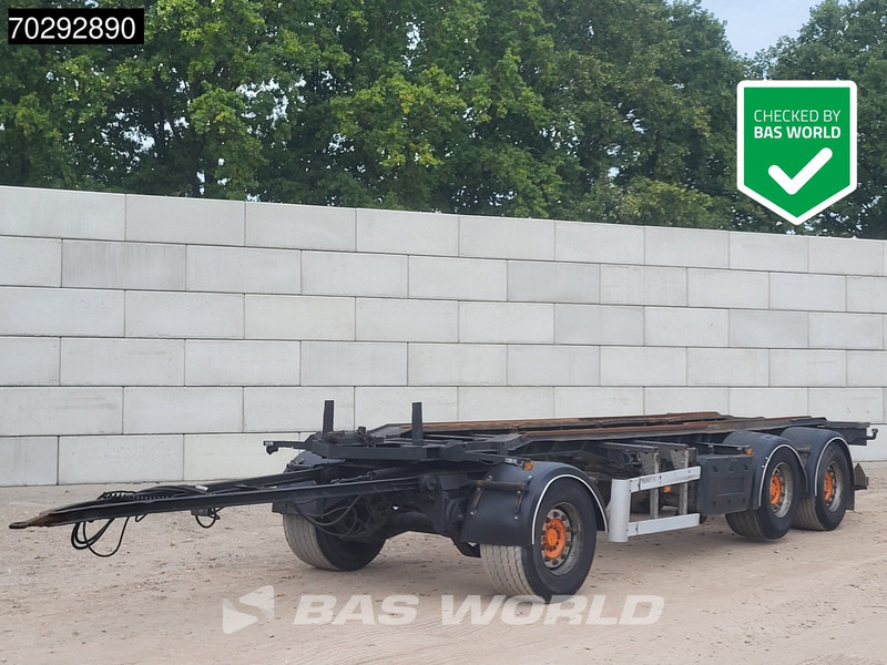 Remorcă transport containere/ Swap body Burg BPA0918ACXXX Liftachse: Foto 1