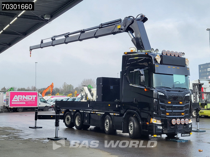 Scania S660 8X2 HMF 9520OK-RCS Crane Kran Fifth wheel Full Air Lift+steering axle - Cap tractor: Foto 3 Scania S660 8X2 HMF 9520OK-RCS Crane Kran Fifth wheel Full Air Lift+steering axle - Cap tractor: Foto 3