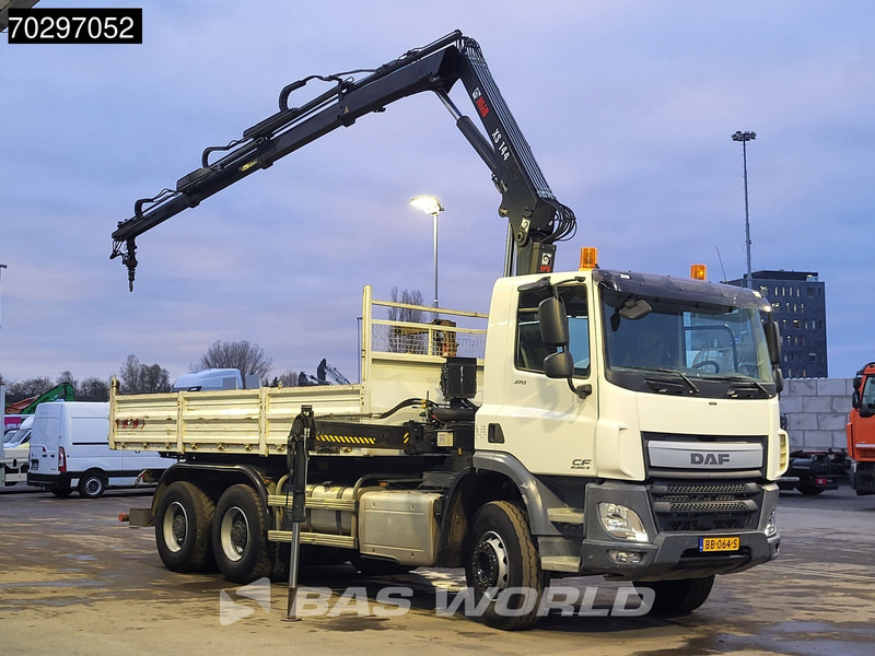 DAF CF 370 CF 6X4 HIAB 144 BS-3 HIDUO Crane Kran 8m3 Tipper Big-Axle Steelsuspension Euro 6 - Camion basculantă, Camion cu macara: Foto 3 DAF CF 370 CF 6X4 HIAB 144 BS-3 HIDUO Crane Kran 8m3 Tipper Big-Axle Steelsuspension Euro 6 - Camion basculantă, Camion cu macara: Foto 3