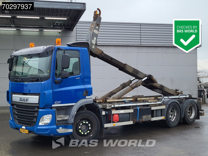 DAF CF 400 6X2 VDL S-21-6200 Hooklift Lift Axle Automatic ACC Euro 6 - Camion cu cârlig: Foto 1 DAF CF 400 6X2 VDL S-21-6200 Hooklift Lift Axle Automatic ACC Euro 6 - Camion cu cârlig: Foto 1