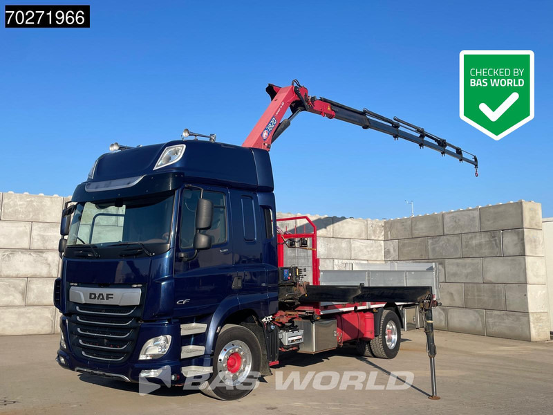 DAF CF 530 4X2 HMF 1820-RC Kran Crane Retarder Space cab Euro 6 - Camion platformă, Camion cu macara: Foto 1 DAF CF 530 4X2 HMF 1820-RC Kran Crane Retarder Space cab Euro 6 - Camion platformă, Camion cu macara: Foto 1