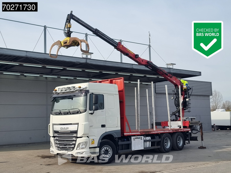 DAF XF 510 6X4 Jonsered Z-Crane SC ACC Retarder Euro 6 - Camion forestier, Camion cu macara: Foto 1 DAF XF 510 6X4 Jonsered Z-Crane SC ACC Retarder Euro 6 - Camion forestier, Camion cu macara: Foto 1