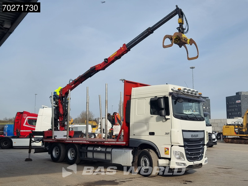 DAF XF 510 6X4 Jonsered Z-Crane SC ACC Retarder Euro 6 - Camion forestier, Camion cu macara: Foto 3 DAF XF 510 6X4 Jonsered Z-Crane SC ACC Retarder Euro 6 - Camion forestier, Camion cu macara: Foto 3