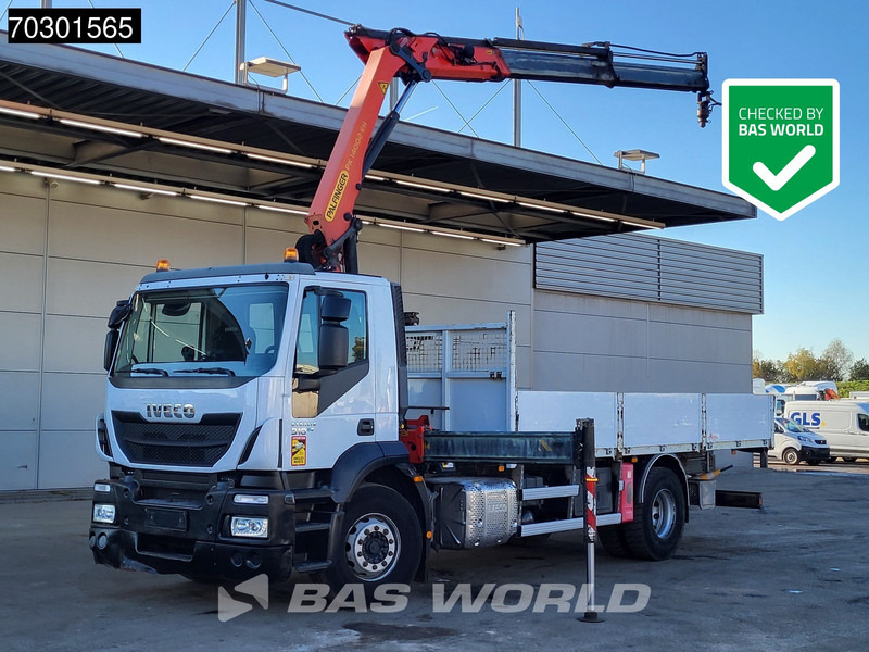 Iveco Stralis 310 4X2 Palfinger PK14002 EH Kran Crane Steel suspension Euro 6 - Camion platformă, Camion cu macara: Foto 1 Iveco Stralis 310 4X2 Palfinger PK14002 EH Kran Crane Steel suspension Euro 6 - Camion platformă, Camion cu macara: Foto 1