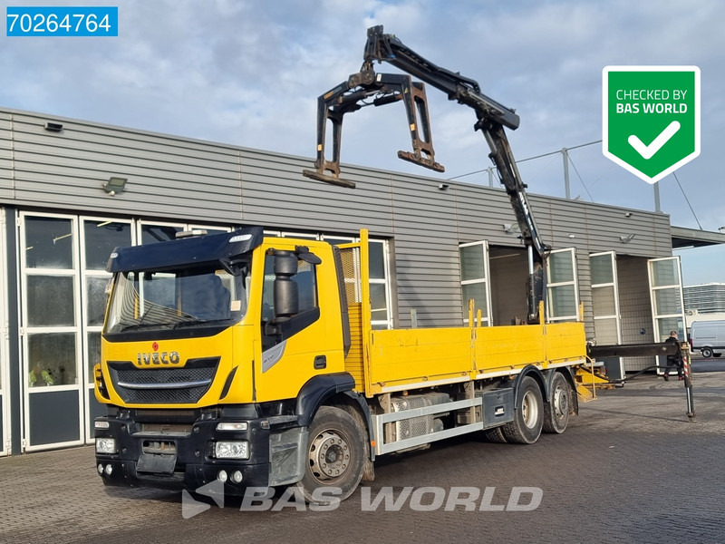 Iveco Stralis 310 6X2 RHD! Atlas 135.2VE-A11 Crane Lift-lenkachse ACC Euro 6 - Camion platformă, Camion cu macara: Foto 1 Iveco Stralis 310 6X2 RHD! Atlas 135.2VE-A11 Crane Lift-lenkachse ACC Euro 6 - Camion platformă, Camion cu macara: Foto 1