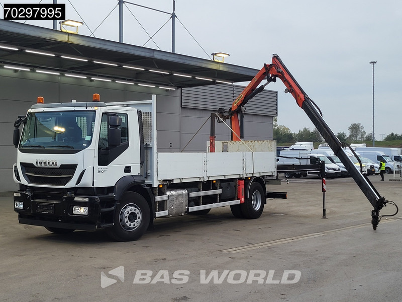Iveco Stralis 310 Stralis 4X2 Palfinger PK12002 Crane Kran rotator Steelsuspension Automatic Euro 6 - Camion platformă, Camion cu macara: Foto 5 Iveco Stralis 310 Stralis 4X2 Palfinger PK12002 Crane Kran rotator Steelsuspension Automatic Euro 6 - Camion platformă, Camion cu macara: Foto 5
