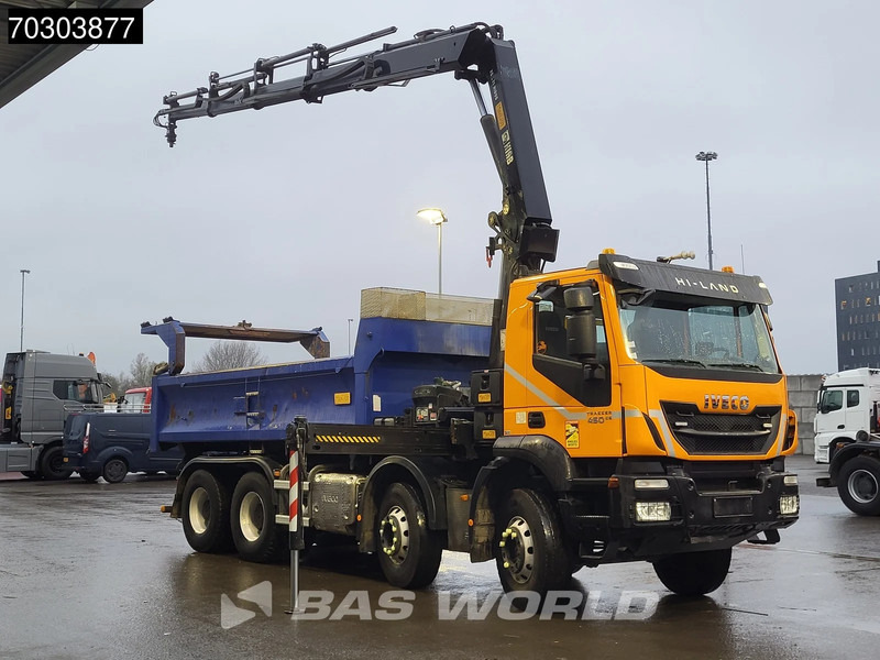 Iveco Trakker 450 8X4 HIAB 211 EP-4 Hiduo Kran Crane Big-Axle 2-Side Tipper Euro 6 - Camion basculantă, Camion cu macara: Foto 3 Iveco Trakker 450 8X4 HIAB 211 EP-4 Hiduo Kran Crane Big-Axle 2-Side Tipper Euro 6 - Camion basculantă, Camion cu macara: Foto 3