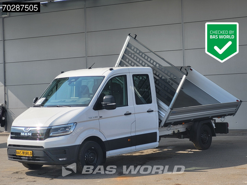 MAN TGE 3.180 Driezijdige Kipper Automaat 2025 Facelift 180PK Trekhaak LED Navi ACC Airco Cruise Euro6 Kipper Tippe Benne Kieper 3m3 A/C Towba - Autoutilitară basculantă: Foto 1 MAN TGE 3.180 Driezijdige Kipper Automaat 2025 Facelift 180PK Trekhaak LED Navi ACC Airco Cruise Euro6 Kipper Tippe Benne Kieper 3m3 A/C Towba - Autoutilitară basculantă: Foto 1