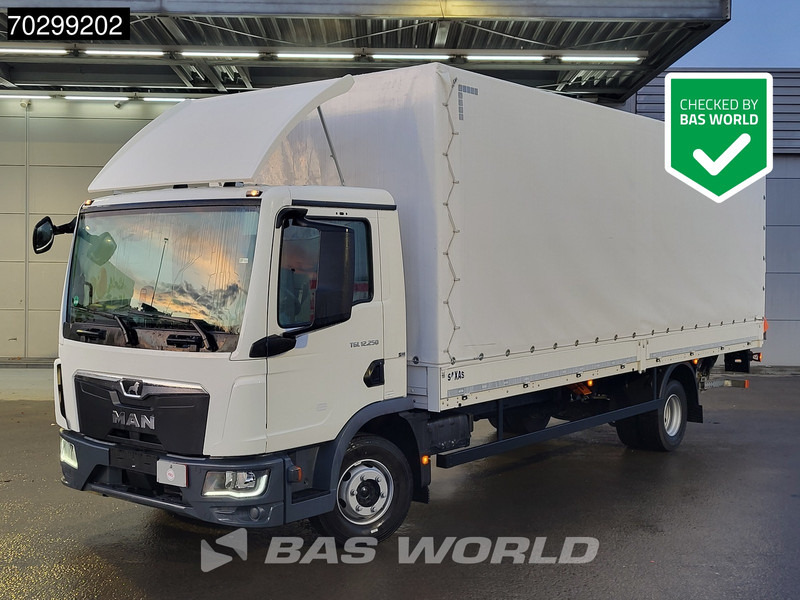 MAN TGL 12.250 4X2 Low Mileage! 12 Tons Automatic 1500kg Ladebordwand Euro 6 - Camion cu prelată: Foto 1 MAN TGL 12.250 4X2 Low Mileage! 12 Tons Automatic 1500kg Ladebordwand Euro 6 - Camion cu prelată: Foto 1