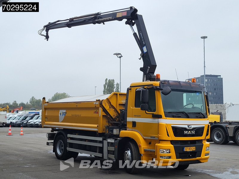 MAN TGM 18.250 TGM 4X2 NL-Truck 10m3 HSW Tipper 13Ton HMF 1300-K2 Crane Automatic Euro 6 - Camion basculantă, Camion cu macara: Foto 3 MAN TGM 18.250 TGM 4X2 NL-Truck 10m3 HSW Tipper 13Ton HMF 1300-K2 Crane Automatic Euro 6 - Camion basculantă, Camion cu macara: Foto 3