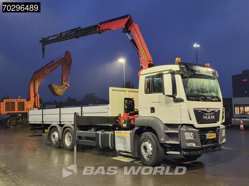 MAN TGS 26.360 TGS 6X2 NL-Truck Palfinger PK17.001 Crane Kran Lift+Steering-Axle Navi Euro 6 Palfinger - Camion platformă, Camion cu macara: Foto 3 MAN TGS 26.360 TGS 6X2 NL-Truck Palfinger PK17.001 Crane Kran Lift+Steering-Axle Navi Euro 6 Palfinger - Camion platformă, Camion cu macara: Foto 3