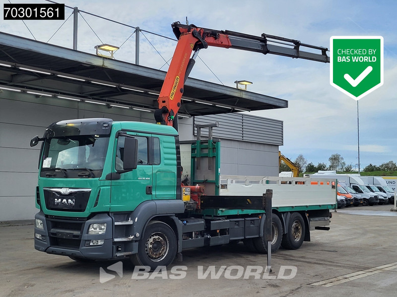 MAN TGS 26.400 6X2 Palfinger PK23001 EH Crane Kran Remote Retarder Euro 6 - Camion platformă, Camion cu macara: Foto 1 MAN TGS 26.400 6X2 Palfinger PK23001 EH Crane Kran Remote Retarder Euro 6 - Camion platformă, Camion cu macara: Foto 1