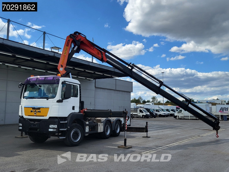 MAN TGS 33.480 6X4 Palfinger PK42505 Crane Fifth wheel Retarder Big-Axle Manual Euro 5 - Camion platformă, Camion cu macara: Foto 3 MAN TGS 33.480 6X4 Palfinger PK42505 Crane Fifth wheel Retarder Big-Axle Manual Euro 5 - Camion platformă, Camion cu macara: Foto 3