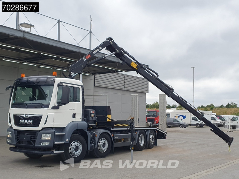 MAN TGS 35.360 8X2 HIAB X-Hiduo 158 BS-3 Crane Lift+lenkasche Machine transporter Euro 6 - Camion transport auto, Camion cu macara: Foto 5 MAN TGS 35.360 8X2 HIAB X-Hiduo 158 BS-3 Crane Lift+lenkasche Machine transporter Euro 6 - Camion transport auto, Camion cu macara: Foto 5