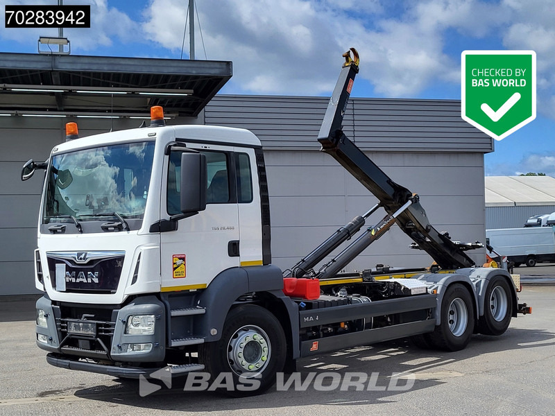 MAN TGX 28.460 6X2 20tons Marrel hooklift Lift axle Automatic Euro 6 - Camion cu cârlig: Foto 1 MAN TGX 28.460 6X2 20tons Marrel hooklift Lift axle Automatic Euro 6 - Camion cu cârlig: Foto 1