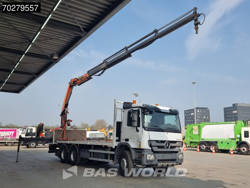Mercedes-Benz Actros 2641 6X4 Palfinger PK18002-EH Remote Full Steel Euro 5 - Camion platformă, Camion cu macara: Foto 3 Mercedes-Benz Actros 2641 6X4 Palfinger PK18002-EH Remote Full Steel Euro 5 - Camion platformă, Camion cu macara: Foto 3