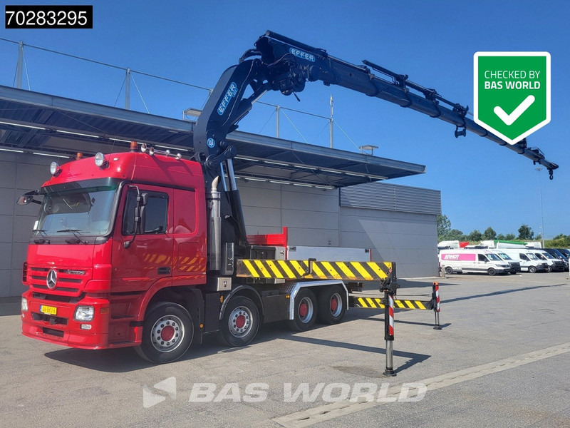 Mercedes-Benz Actros 2648 850 8X4 Effer 850/9S Kran Fifth wheel Big-Axle Automatic Euro 5 - Camion platformă, Camion cu macara: Foto 1 Mercedes-Benz Actros 2648 850 8X4 Effer 850/9S Kran Fifth wheel Big-Axle Automatic Euro 5 - Camion platformă, Camion cu macara: Foto 1
