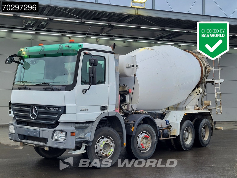 Mercedes-Benz Actros 3236 8X4 9m3 Liebherr Mixer Big-Axle Steelsuspension 3-Pedals Euro 3 - Autobetonieră: Foto 1 Mercedes-Benz Actros 3236 8X4 9m3 Liebherr Mixer Big-Axle Steelsuspension 3-Pedals Euro 3 - Autobetonieră: Foto 1