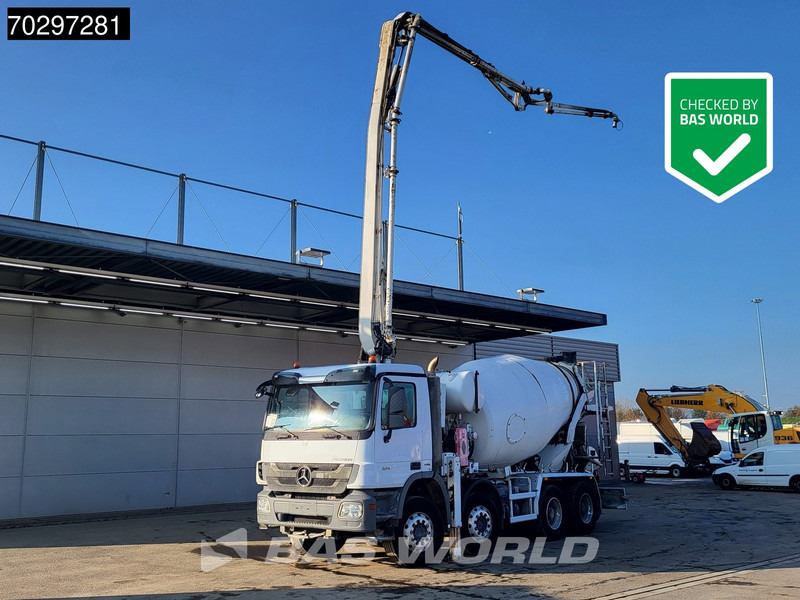 Mercedes-Benz Actros 3241 8X4 7m3 MECBO MB24L/100-BZ Mixer Steelsuspension Automatic Euro 5 - Autobetonieră: Foto 1 Mercedes-Benz Actros 3241 8X4 7m3 MECBO MB24L/100-BZ Mixer Steelsuspension Automatic Euro 5 - Autobetonieră: Foto 1