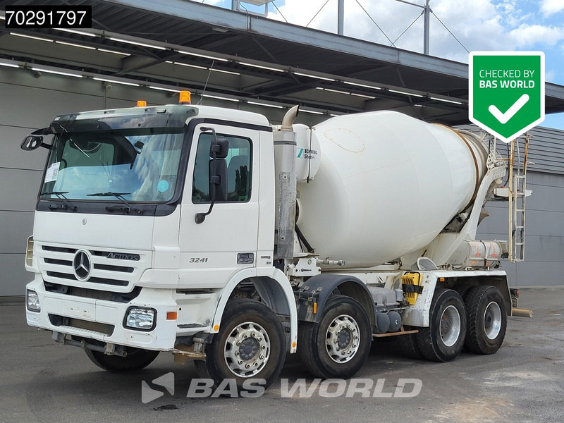 Mercedes-Benz Actros 3241 8X4 Retarder 9m3 Stetter Steelsuspension 3-Pedals Euro 4 - Autobetonieră: Foto 1 Mercedes-Benz Actros 3241 8X4 Retarder 9m3 Stetter Steelsuspension 3-Pedals Euro 4 - Autobetonieră: Foto 1