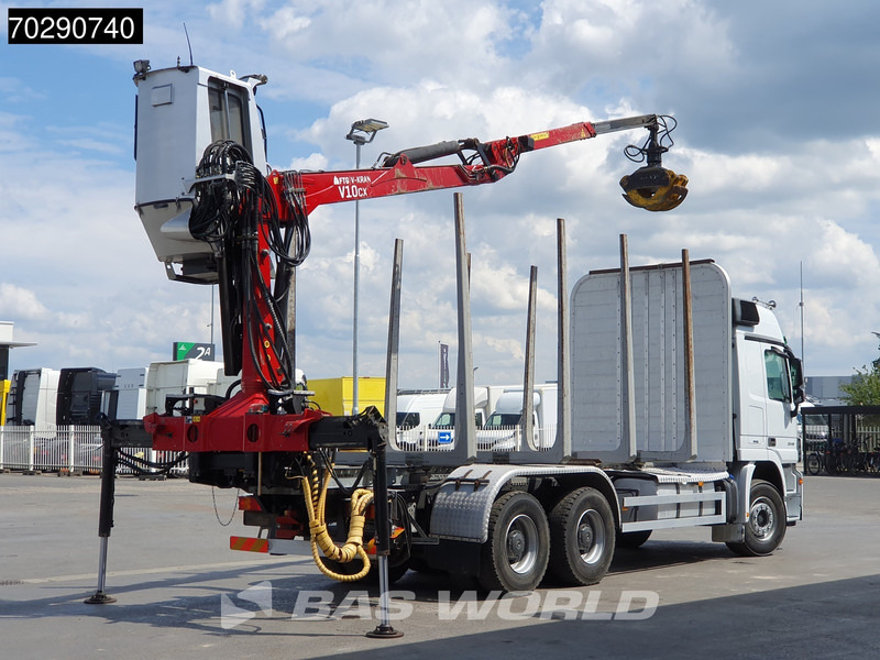 Mercedes-Benz Actros 3346 6X4 Original KM's! Wood Crane Big-Axle Steelsuspension Euro 5 - Camion forestier, Camion cu macara: Foto 5 Mercedes-Benz Actros 3346 6X4 Original KM's! Wood Crane Big-Axle Steelsuspension Euro 5 - Camion forestier, Camion cu macara: Foto 5
